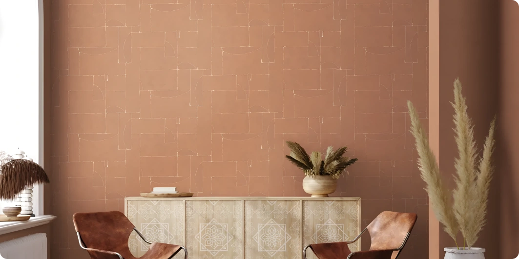 Geometric Abstract style wallpaper with minimalist color